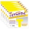 Trend Enterprises Yellow 4 Casual Uppercase Ready Letters, PK6 T464 - alternate 1